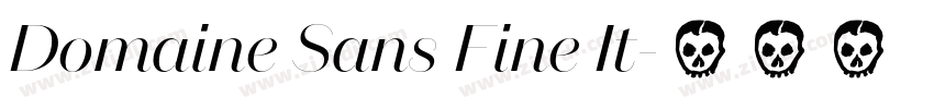 Domaine Sans Fine It字体转换